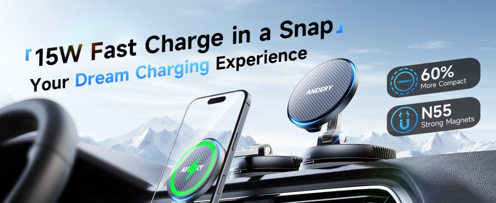 ANDERY iPhone Magsafe Car Mount Charger Review