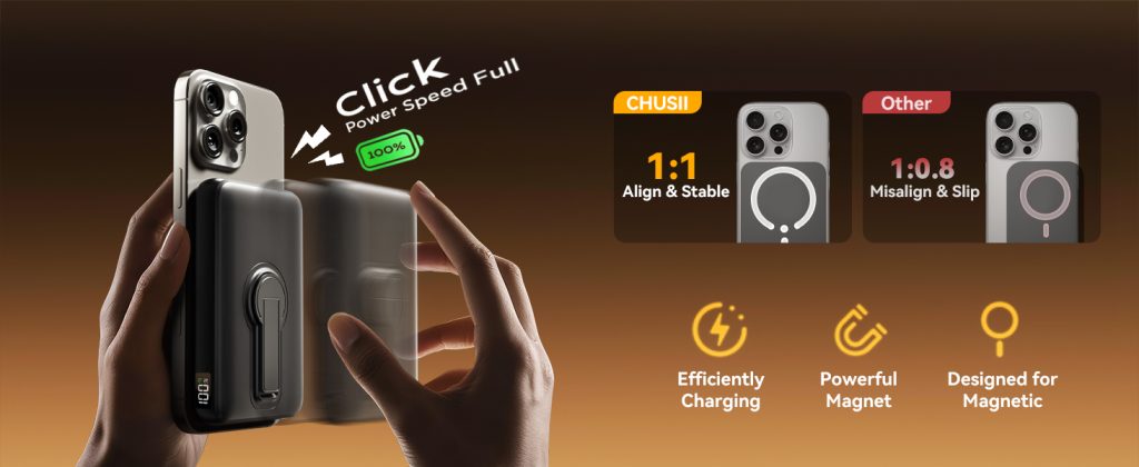 CHUSII MagSafe battery pack fast charging