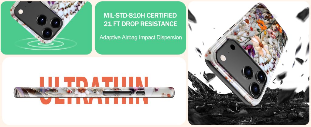 “LUHOURI iPhone 17 Pro case showing slim MagSafe-compatible design and camera protection”