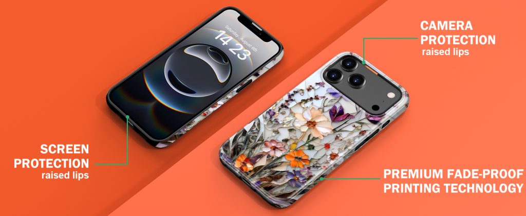 “LUHOURI iPhone 17 Pro case showing slim MagSafe-compatible design and camera protection, Screen Protection”