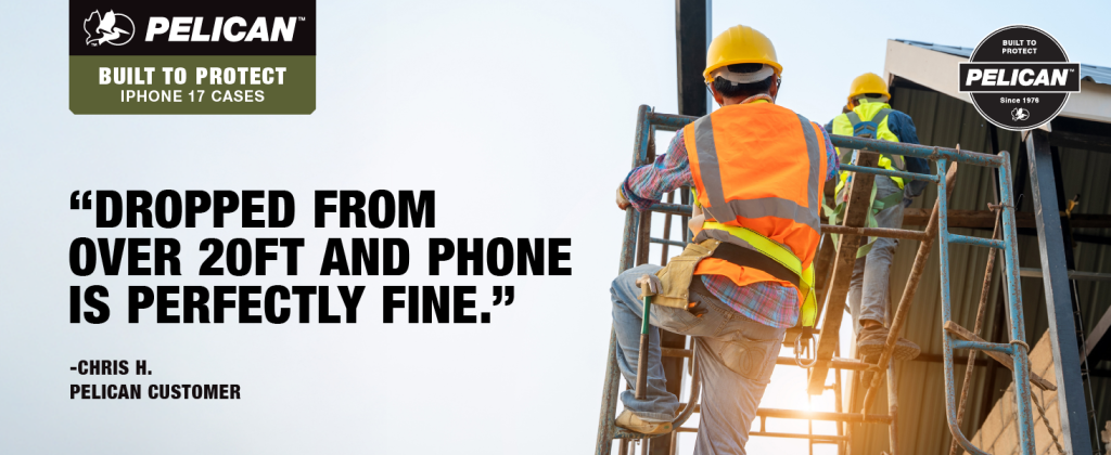 pelican shield iphone 17 pro max belt clip holster