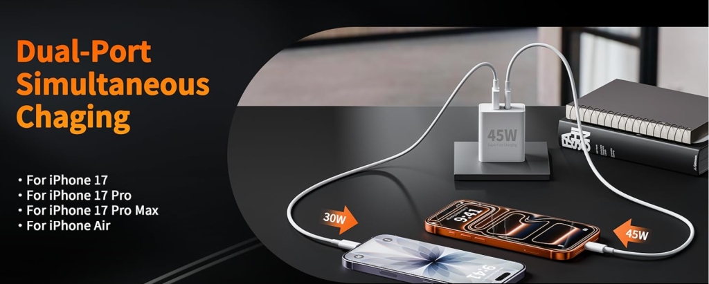 fast charging iphone wall adapter