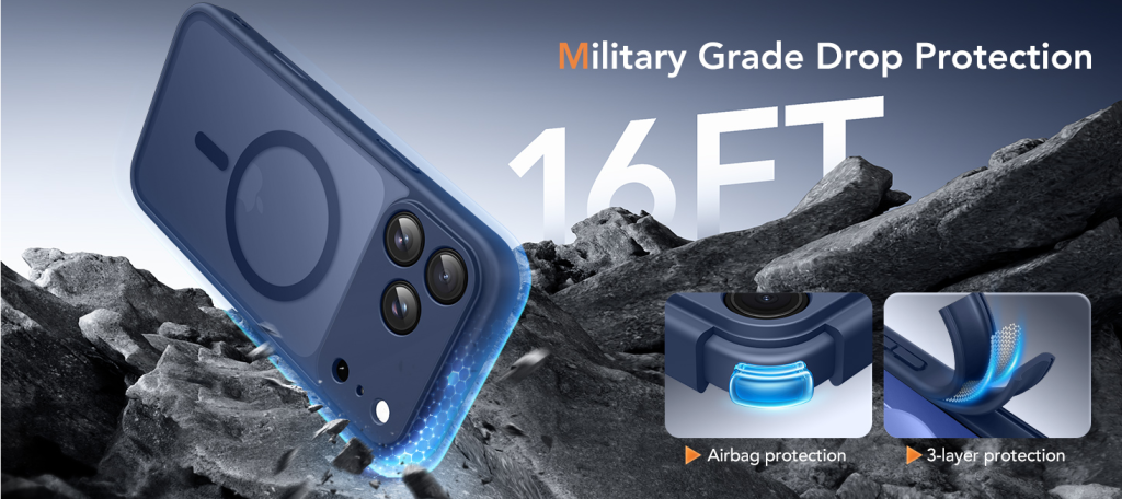 military grade protective case for iPhone 17 Pro Max