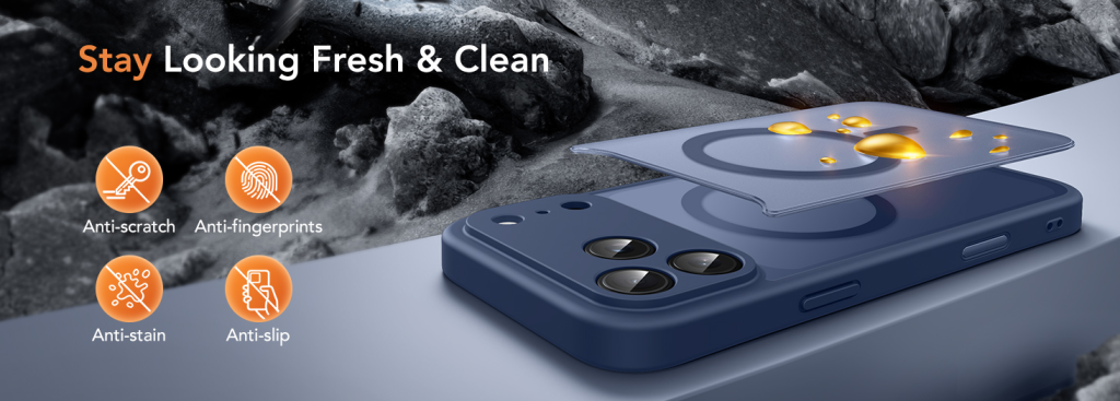 anti fingerprint matte iPhone 17 Pro Max case