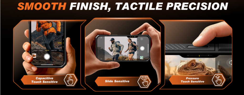 “TONGATE iPhone 17 Pro Max Case Privacy Black showing magnetic stand and privacy screen protection”