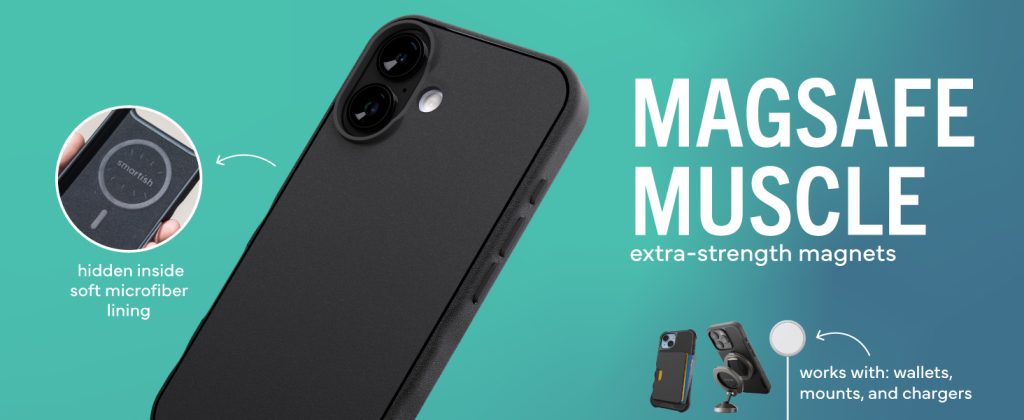 smartish iphone 17 magsafe case gripmunk