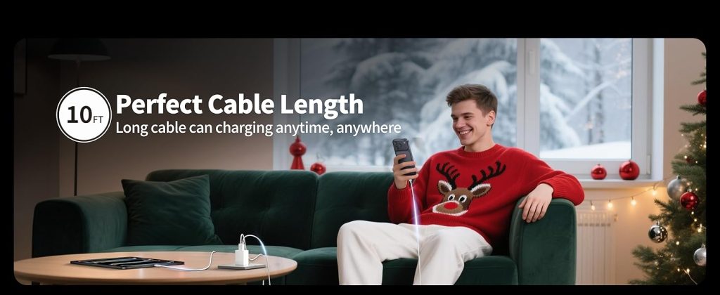 iPhone Charger 3-Pack Review, Fast Charging Blocks + 10 ft Cables for Ultimate Convenience